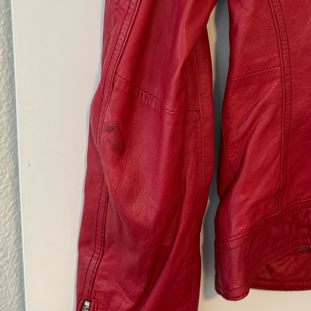 Black Rivet Vibrant Red Jacket - Picture 5 of 7